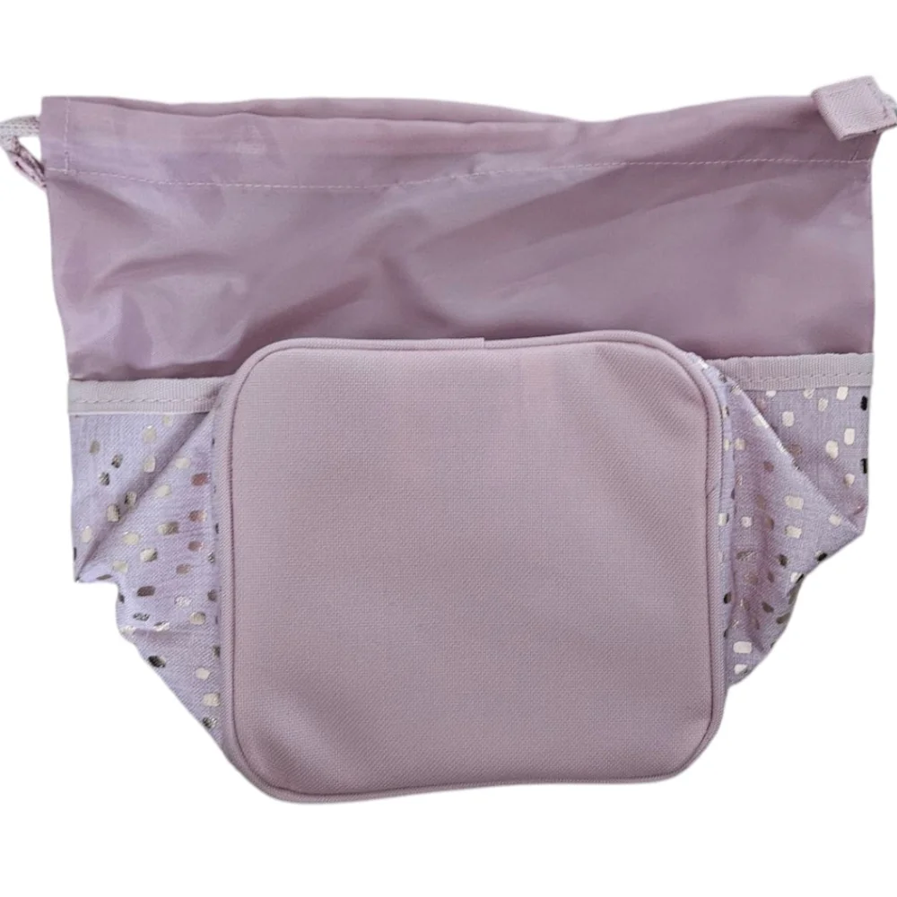 thirty-one Lilac Metallic Dot Cinch-Up Bin